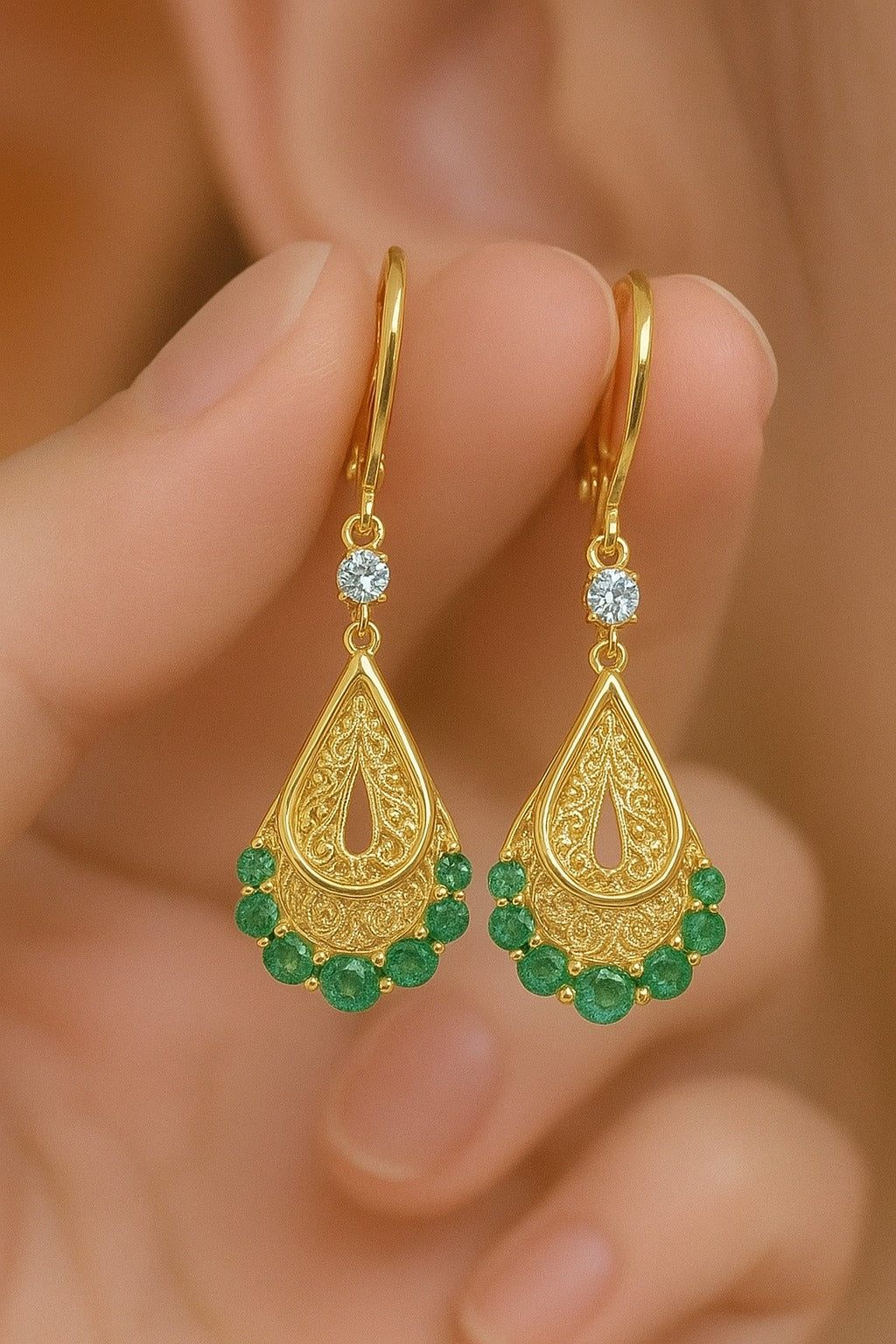 💖PENDIENTES COLGANTES GOTA REAL💕Toque real para tu look💖